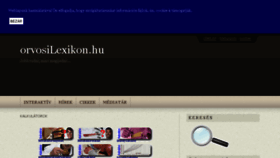What Orvosilexikon.hu website looked like in 2016 (8 years ago)