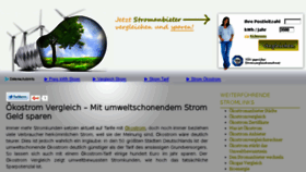What Oekostrom-vergleichen.de website looked like in 2016 (8 years ago)