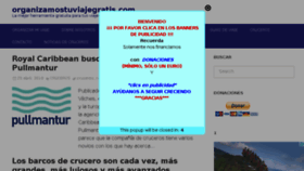 What Organizamostuviajegratis.com website looked like in 2016 (8 years ago)