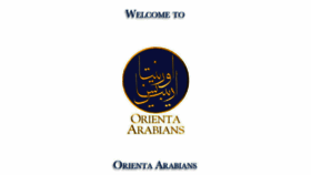 What Orientaarabians.com website looked like in 2016 (8 years ago)