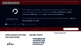 What Oss-watch.ac.uk website looked like in 2016 (8 years ago)