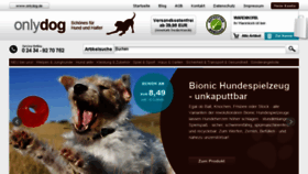 What Onlydog.de website looked like in 2016 (8 years ago)