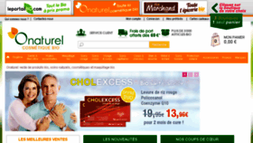 What Onaturel.fr website looked like in 2016 (8 years ago)