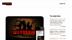 What Outdoorforums.com website looked like in 2016 (8 years ago)