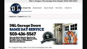 What Oregoncitygaragedoorsrepair.org website looked like in 2016 (8 years ago)