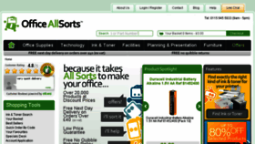 What Officeallsorts.co.uk website looked like in 2016 (7 years ago)