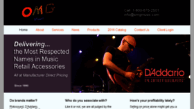What Omgmusic.com website looked like in 2016 (8 years ago)