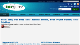 What Ontility.com website looked like in 2016 (7 years ago)