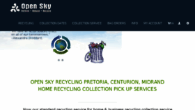 What Open-sky.co.za website looked like in 2016 (8 years ago)