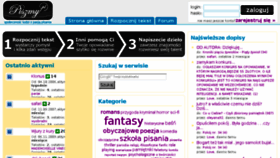 What Opowiadam.pl website looked like in 2016 (8 years ago)