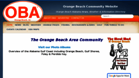 What Orangebeach.ws website looked like in 2016 (7 years ago)