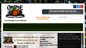What Orangechamber.org website looked like in 2016 (8 years ago)