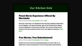 What Ourkitchensink.com website looked like in 2016 (7 years ago)