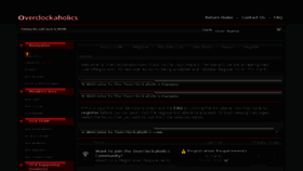 What Overclockaholics.com website looked like in 2016 (8 years ago)