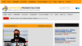 What Offshorepremium.com website looked like in 2016 (8 years ago)