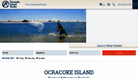 What Ocracokeislandrealty.com website looked like in 2016 (7 years ago)