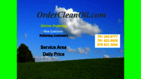 What Ordercleanoil.com website looked like in 2016 (8 years ago)