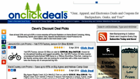What Onclickdeals.com website looked like in 2016 (8 years ago)