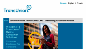 What Ocs.transunion.ca website looked like in 2016 (8 years ago)