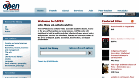What Oapen.org website looked like in 2016 (7 years ago)