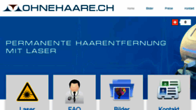 What Ohnehaare.ch website looked like in 2016 (7 years ago)