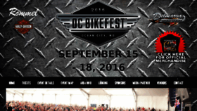 What Ocbikefest.com website looked like in 2016 (8 years ago)