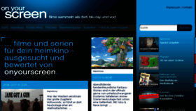 What Onyourscreen.de website looked like in 2016 (7 years ago)