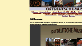 What Ostdeutsche-museen.de website looked like in 2016 (8 years ago)