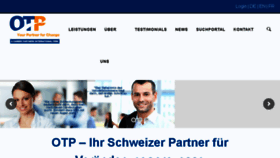 What Otp.ch website looked like in 2016 (7 years ago)