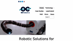 What Ocrobotics.com website looked like in 2016 (7 years ago)