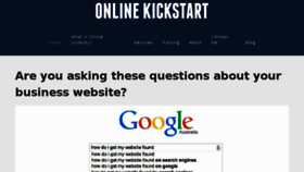 What Onlinekickstart.com website looked like in 2016 (8 years ago)