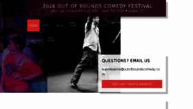 What Outofboundscomedy.com website looked like in 2016 (8 years ago)