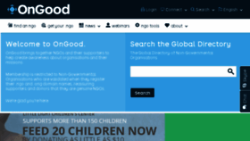 What Ongood.ngo website looked like in 2016 (7 years ago)