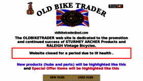 What Oldbiketrader.co.uk website looked like in 2016 (7 years ago)