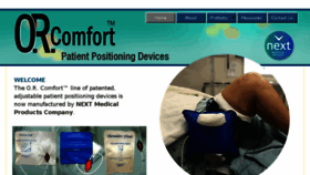What Orcomfort.com website looked like in 2016 (7 years ago)