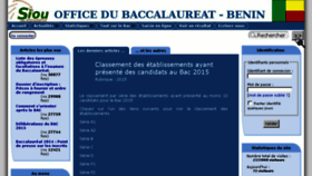 What Officedubacbenin.bj website looked like in 2016 (7 years ago)