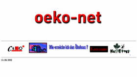 What Oeko-net.de website looked like in 2016 (7 years ago)