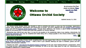 What Ottawaorchidsociety.com website looked like in 2016 (7 years ago)