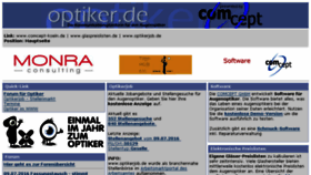 What Optiker.de website looked like in 2016 (7 years ago)