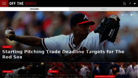 What Offthebenchbaseball.com website looked like in 2016 (7 years ago)