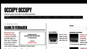 What Occupy-occupy.de website looked like in 2016 (7 years ago)