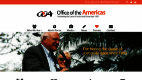 What Officeoftheamericas.org website looked like in 2016 (7 years ago)