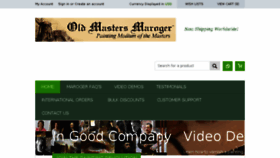 What Oldmastersmaroger.com website looked like in 2016 (7 years ago)