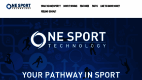 What Onesporttechnology.com website looked like in 2016 (7 years ago)