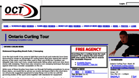 What Ontariocurlingtour.com website looked like in 2016 (7 years ago)
