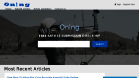 What Onlng.com website looked like in 2016 (7 years ago)
