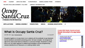 What Occupysantacruz.org website looked like in 2016 (7 years ago)