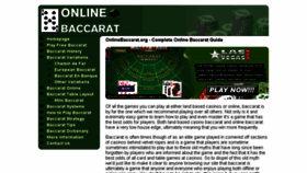 What Onlinebaccarat.org website looked like in 2016 (7 years ago)