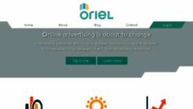 What Oriel.io website looked like in 2016 (7 years ago)