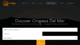 What Oropesadelmar.com website looked like in 2016 (7 years ago)